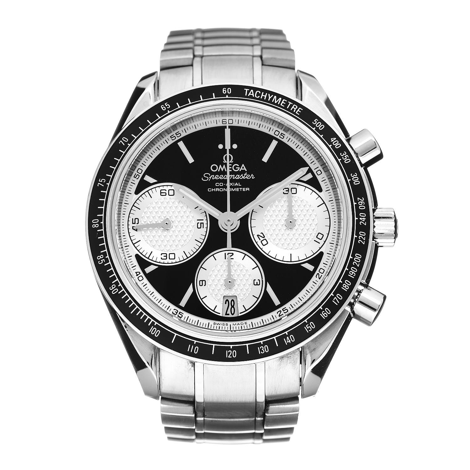 Omega Stainless Steel 40mm Speedmaster Racing Co-Axial Chronograph Automatic Watch Black 326.30.40.50.01.002 1 of 7