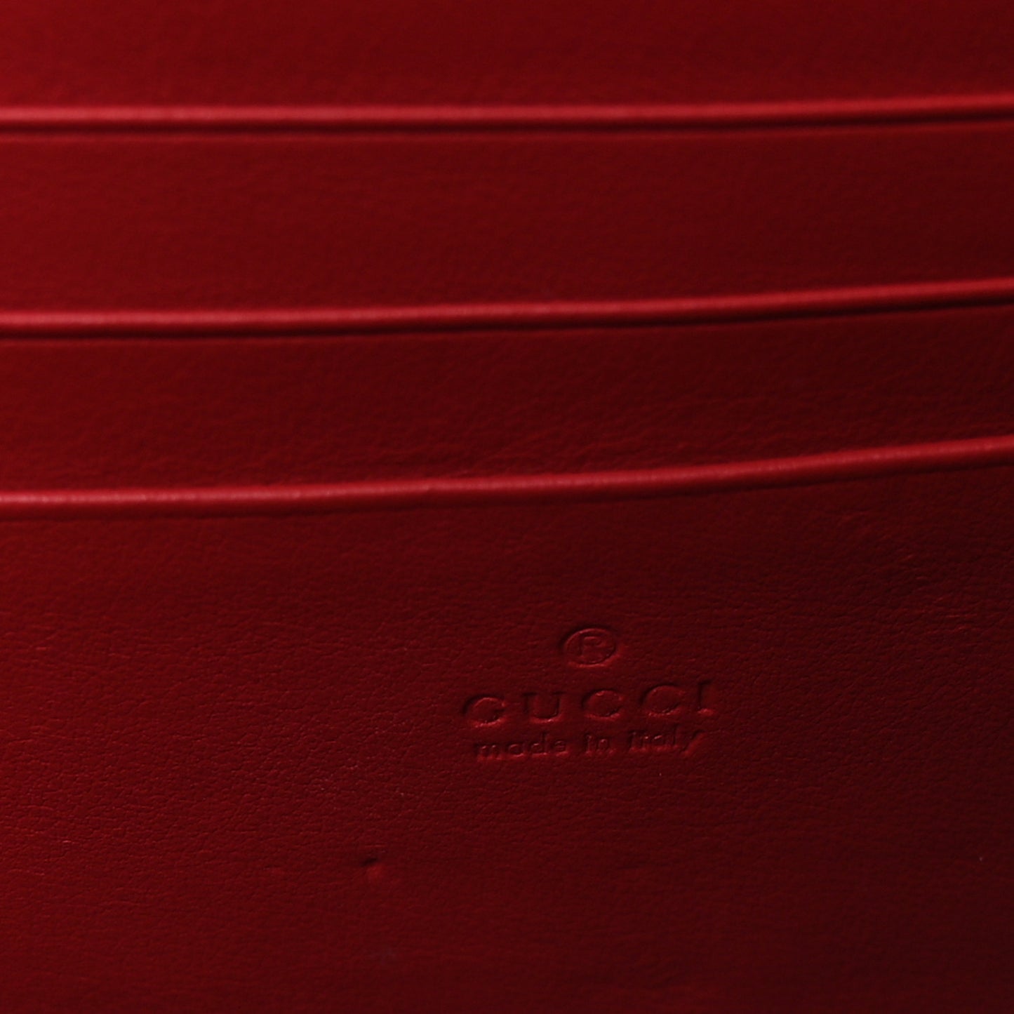 GG Supreme Monogram Mini Dionysus Chain Wallet Beige Vulcanic Red