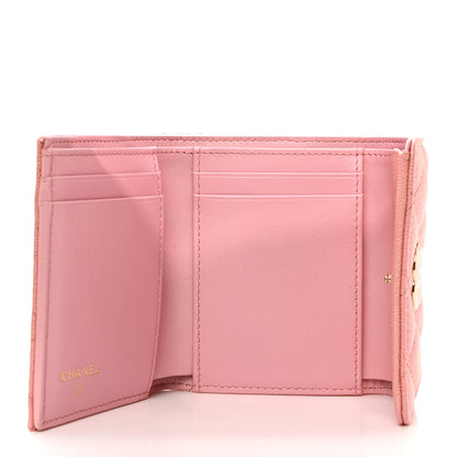 Chanel Iridescent Caviar Quilted Small Flap Wallet Rose Pink 5 of 9