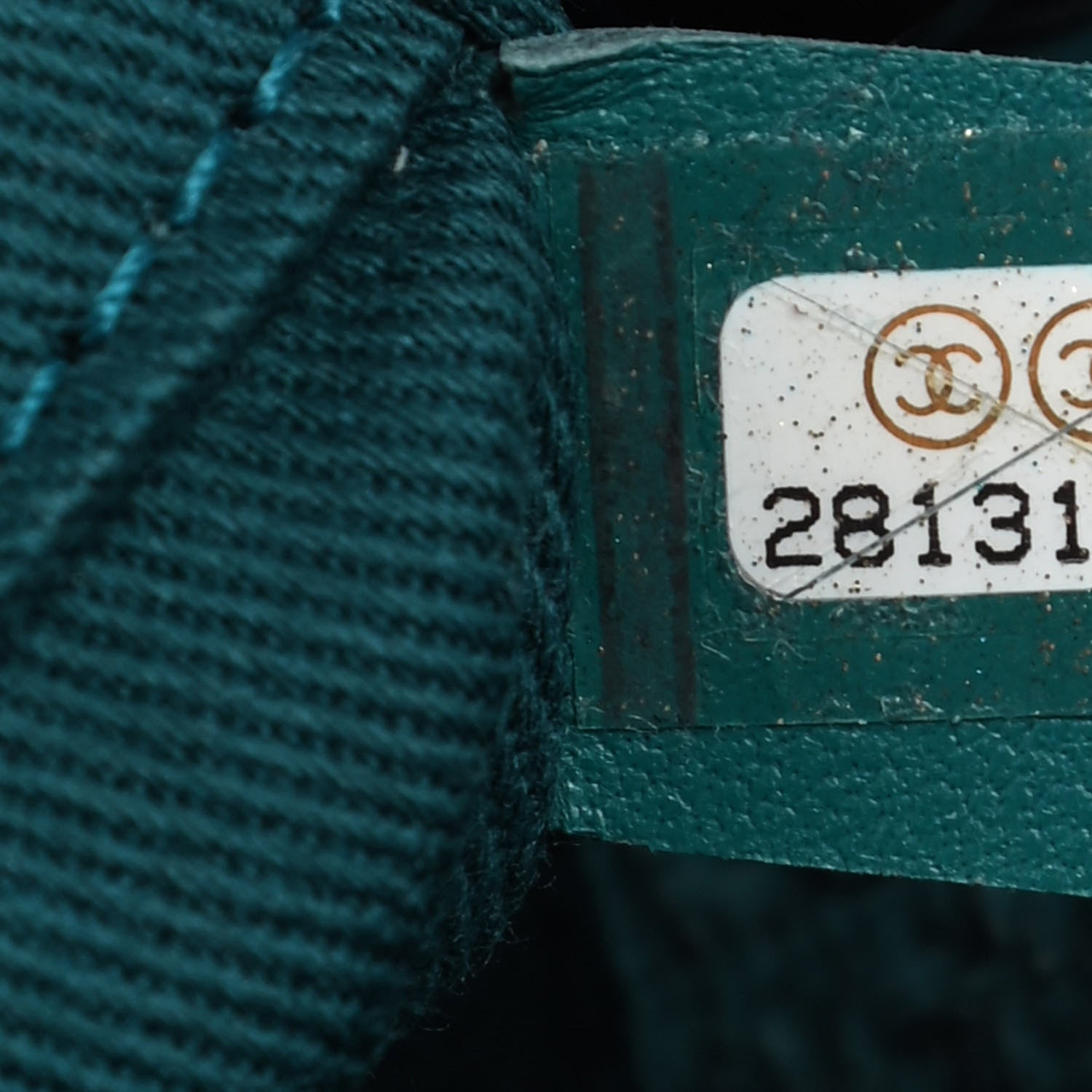Chanel Lurex Boucle Small Deauville Tote Turquoise 9 of 9