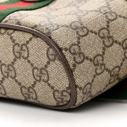 Gucci GG Supreme Monogram Web Ophidia Belt Bag 75 30 Dark Brown 10 of 12