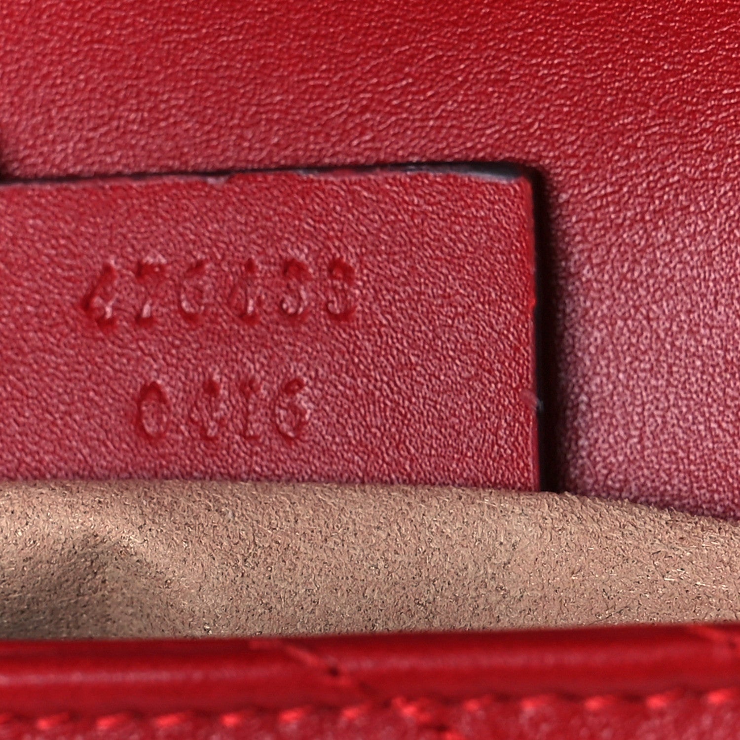 Gucci Calfskin Matelasse Super Mini GG Marmont Shoulder Bag Hibiscus Red 7 of 9