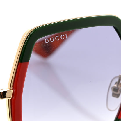 Gucci Square Frame Web GG0106S Sunglasses Tortoise 7 of 8