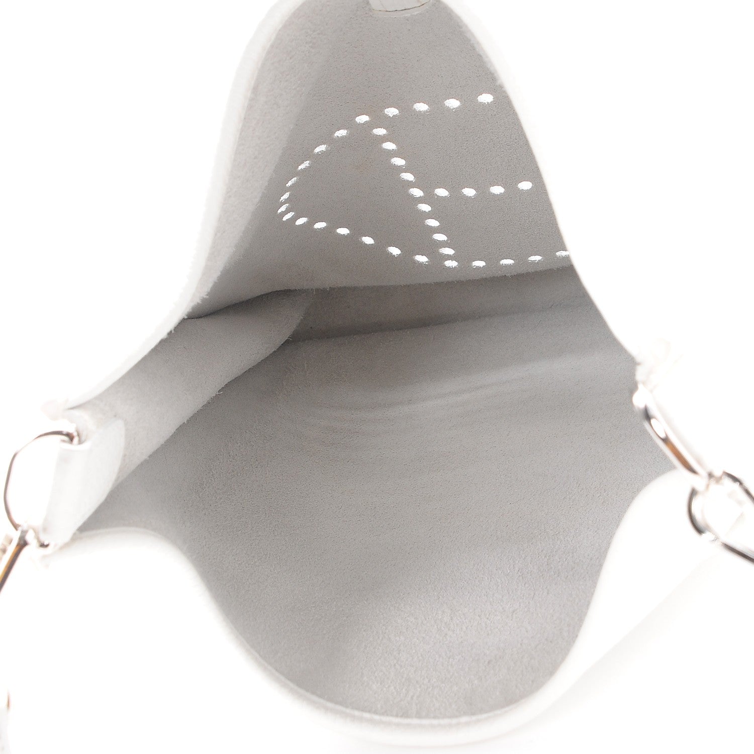 Hermes Taurillon Clemence Evelyne III PM White 5 of 9