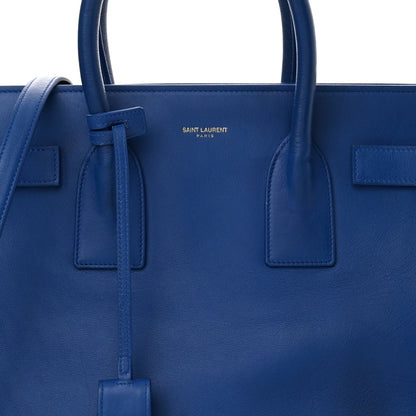 Saint Laurent Calfskin Small Sac De Jour Blue Majorelle 9 of 13