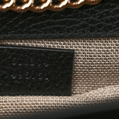 Gucci Dollar Calfskin Small Interlocking G Shoulder Bag Black 7 of 10