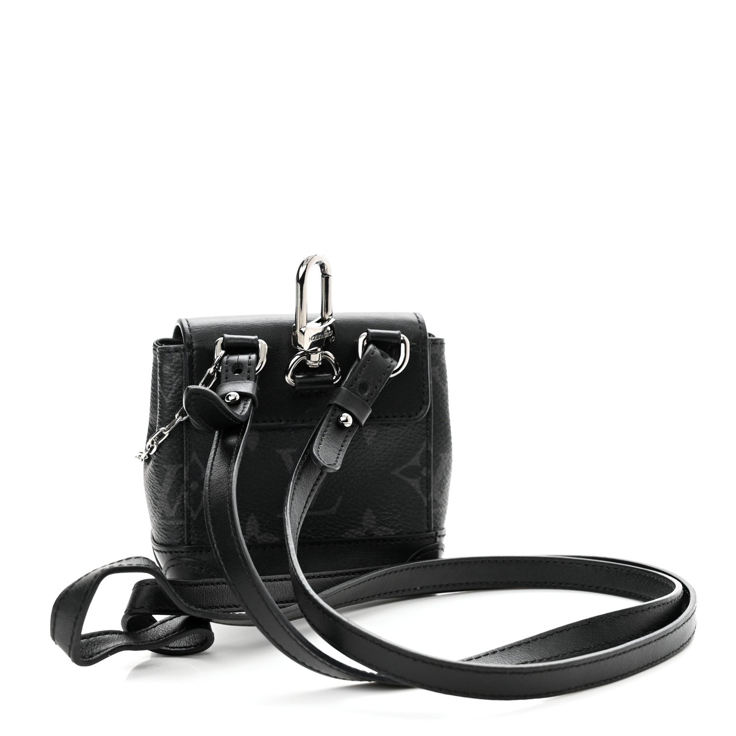 Louis Vuitton Monogram Eclipse Mini Steamer Pouch 3 of 9