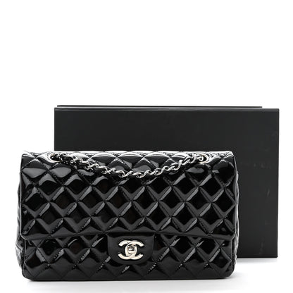 Chanel Patent Quilted Medium Double Flap Black 11 of 11