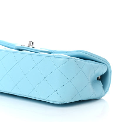 Chanel Lambskin Quilted Mini Rectangular Flap Light Blue 8 of 9