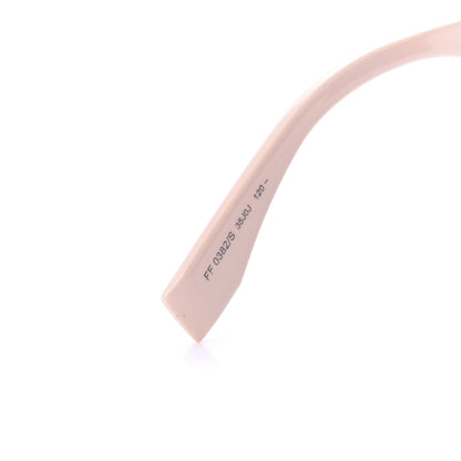 Fendi Mirrored Crystal Embellished FFreedom Shield Sunglasses FF 0382/S Pink 5 of 7