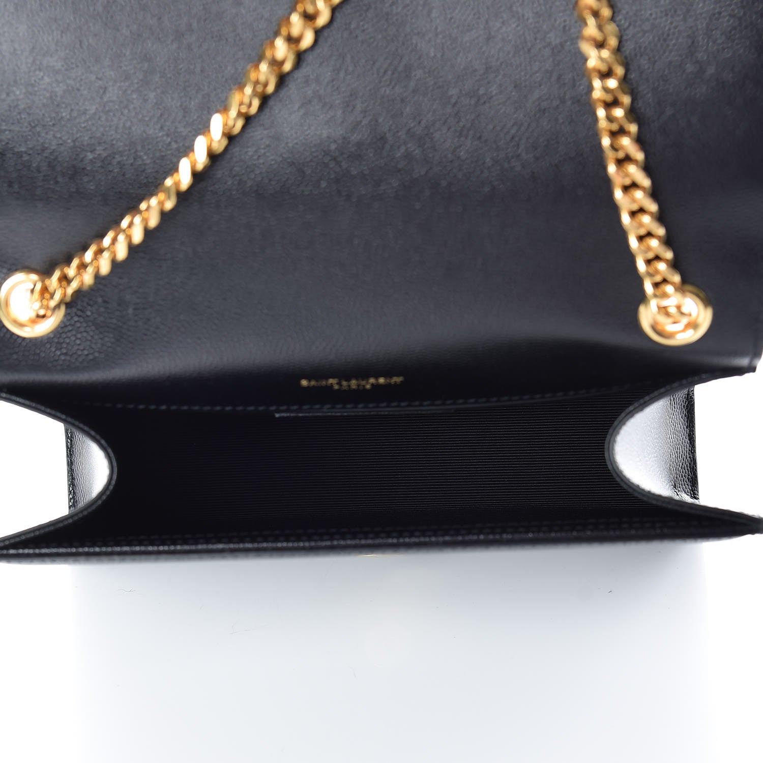 Saint Laurent Grain De Poudre Small Monogram Kate Satchel Black 7 of 10