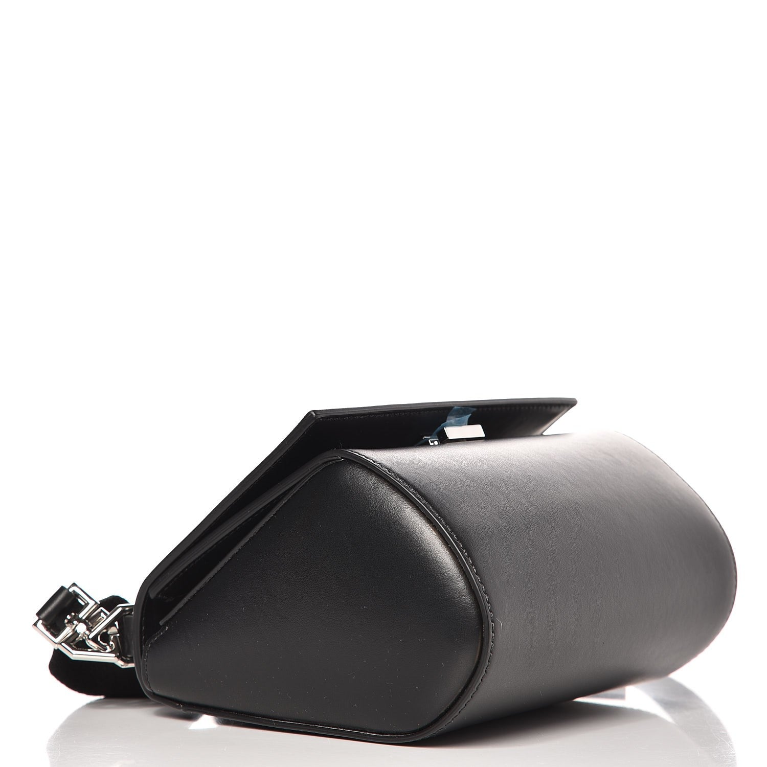 Givenchy Calfskin Mini Pandora Box Logo Strap Crossbody Bag Black 4 of 7