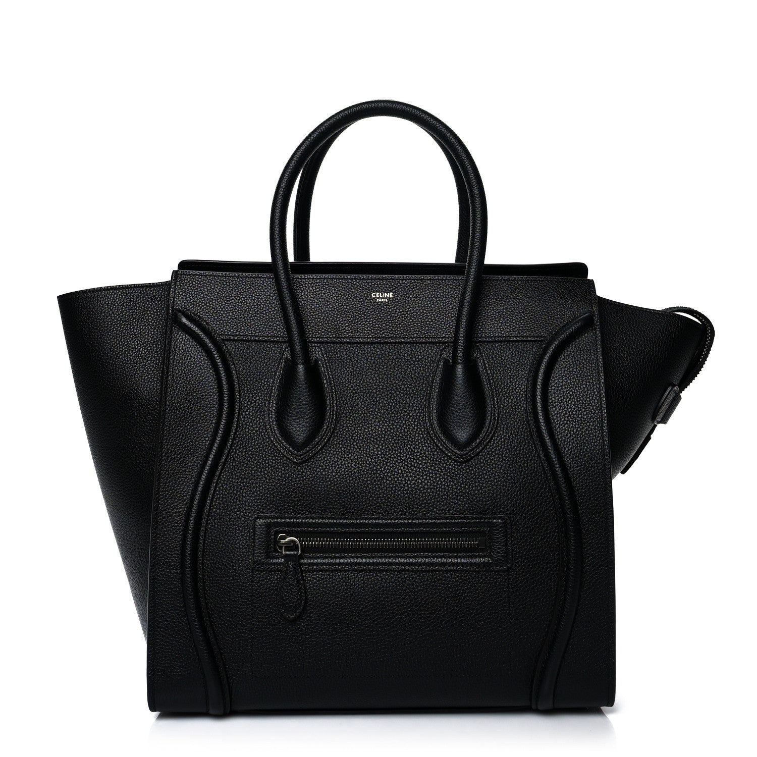 Celine Drummed Calfskin Mini Luggage Black 1 of 12