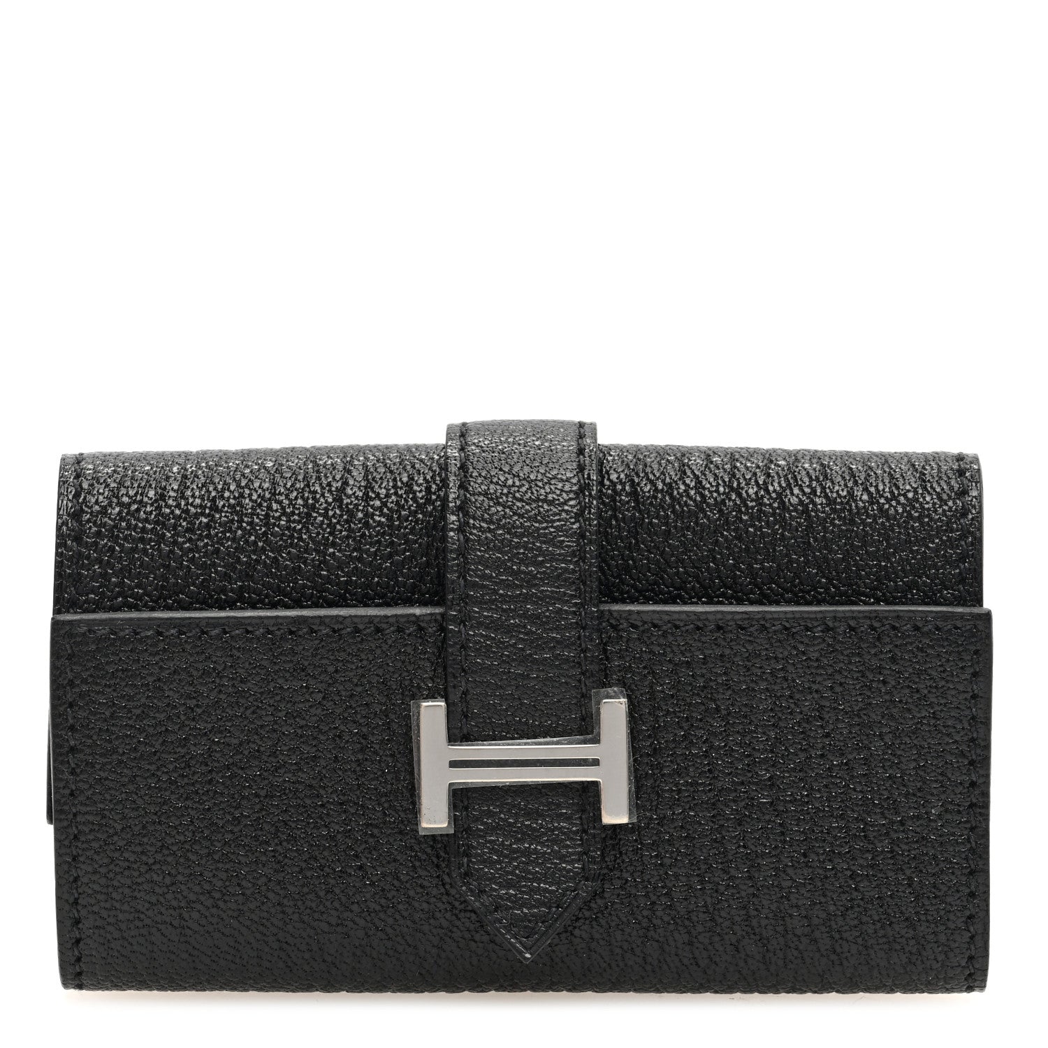 Hermes Chevre Mysore Bearn Multicles 4 Key Holder Black 1 of 7