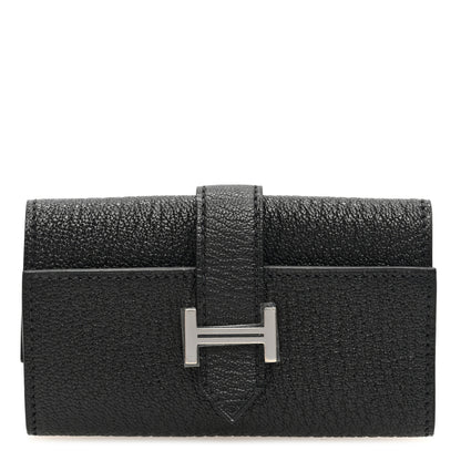 Hermes Chevre Mysore Bearn Multicles 4 Key Holder Black 1 of 7
