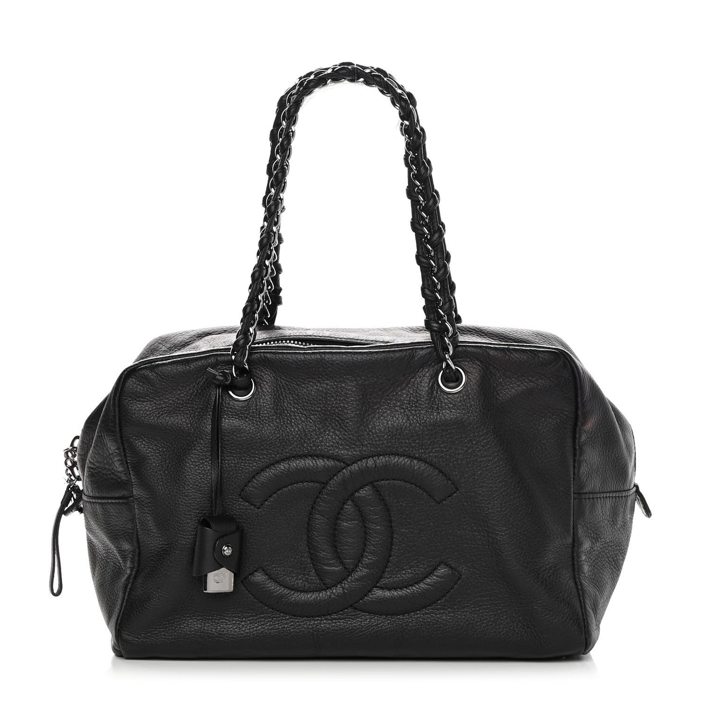 Deerskin Luxe Ligne Large Bowler Black