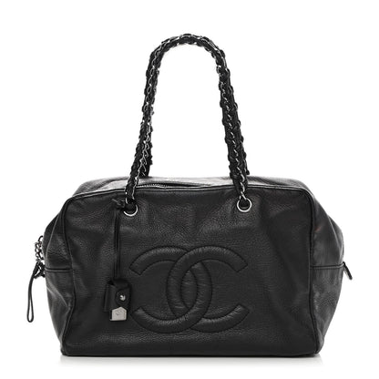 Chanel Deerskin Luxe Ligne Large Bowler Black 1 of 15