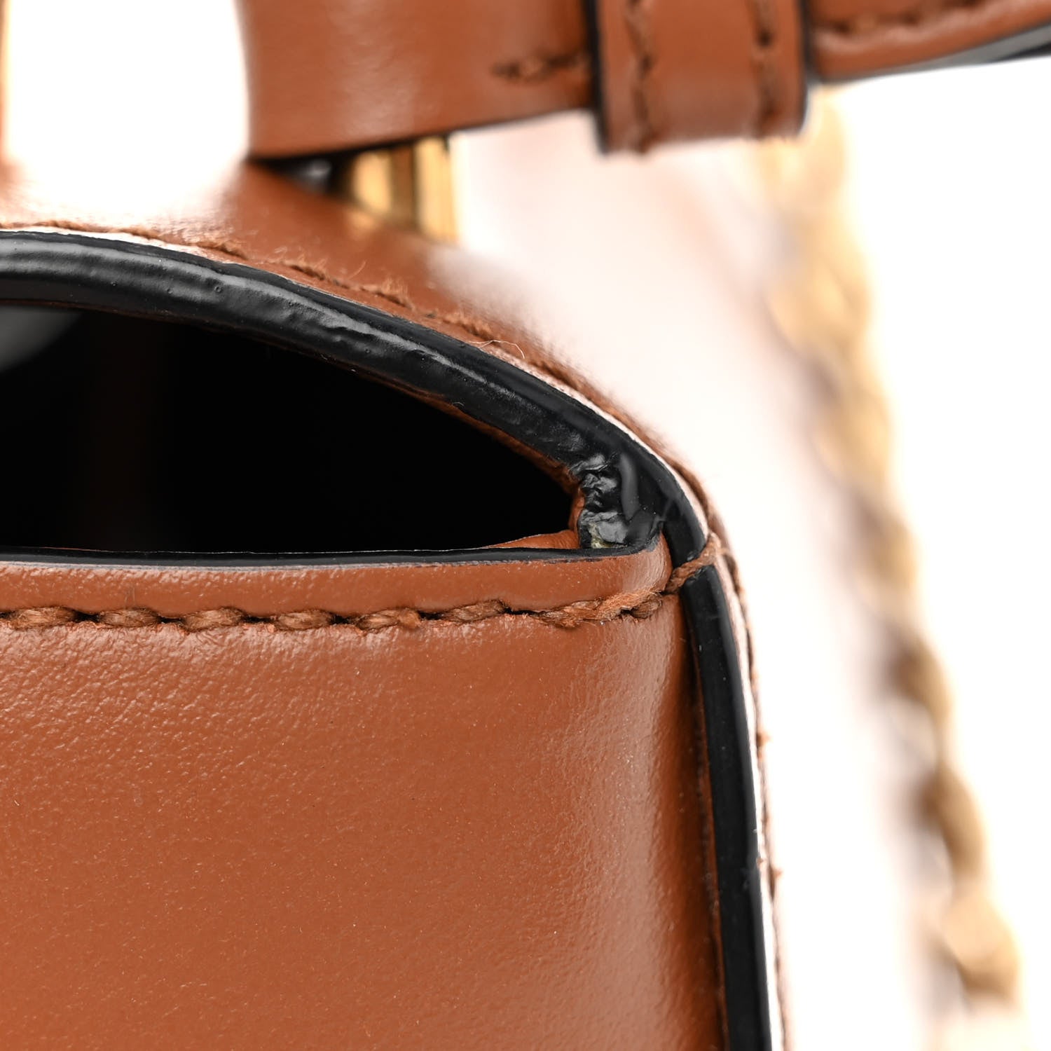 Miu Miu City Calf Lock Shoulder Bag Cognac 12 of 12