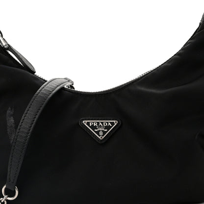 Prada Tessuto Nylon Saffiano Re-Edition 2006 Shoulder Bag Black 7 of 10