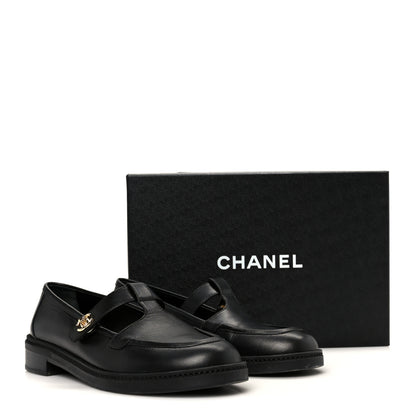 Chanel Calfskin CC Turnlock Moccasins 40 Black 11 of 11