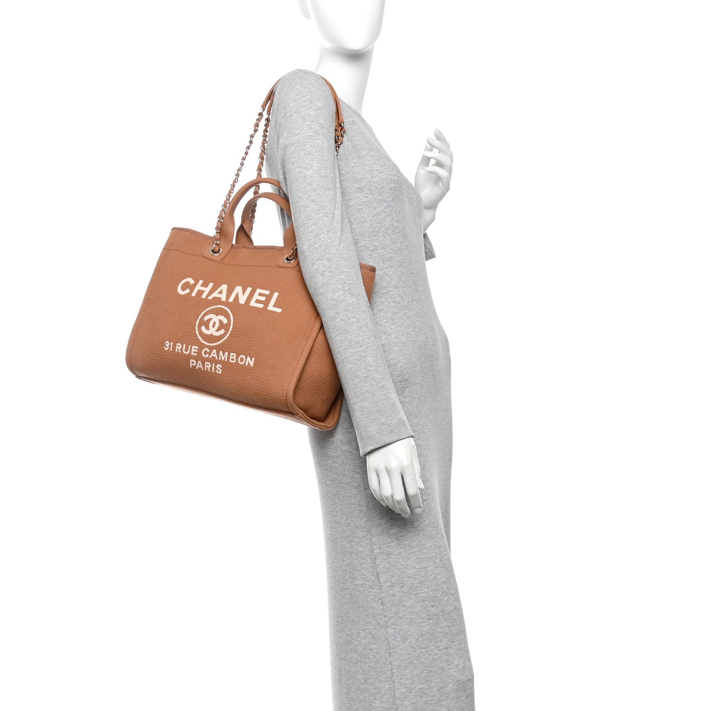 Mixed Fibers Small Deauville Tote Camel