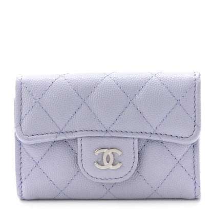 Chanel Caviar Quilted Classic 4 Key Holder Wallet Light Purple 1 of 10