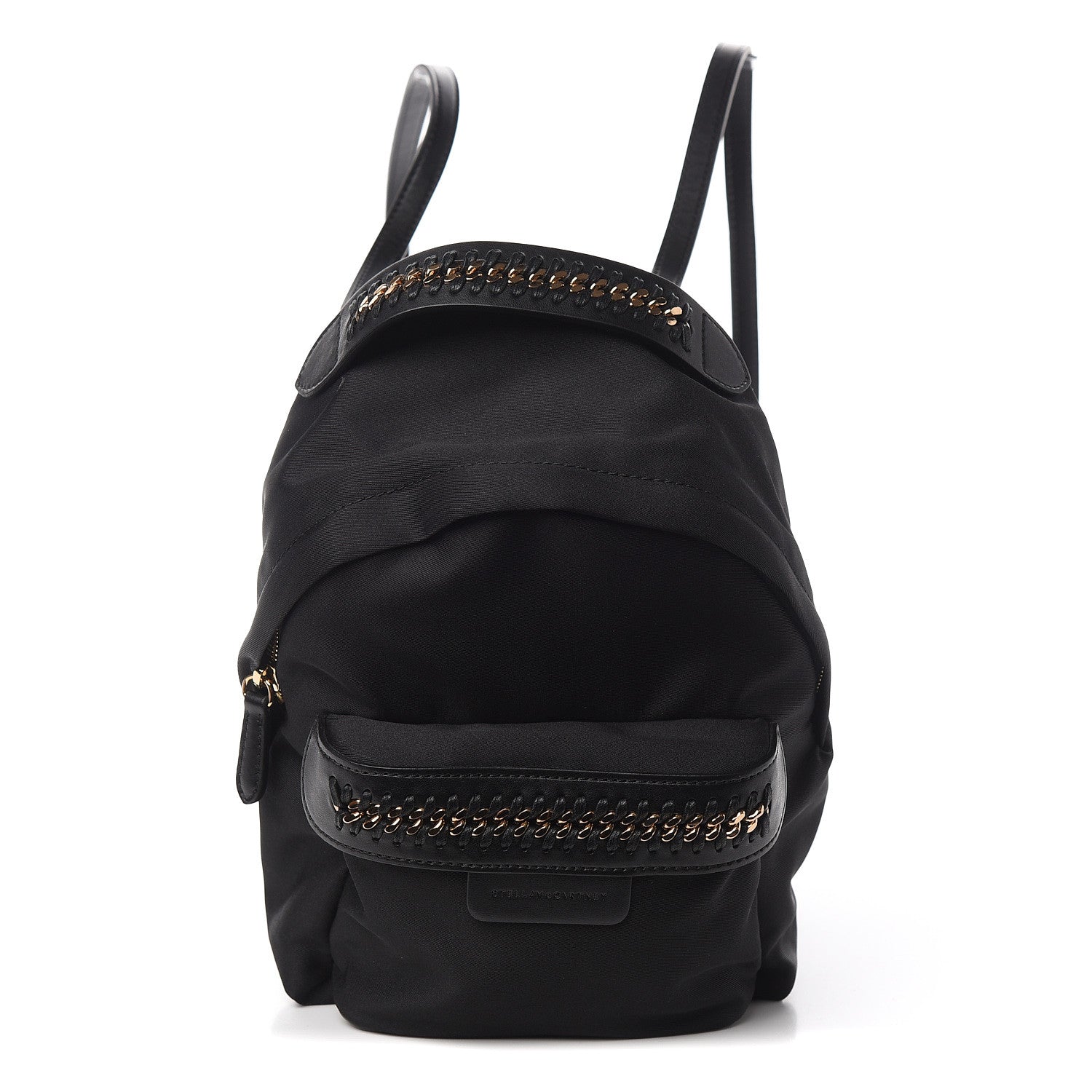 Stella McCartney Nylon Eco Alter Nappa Mini Falabella GO Backpack Black 1 of 9