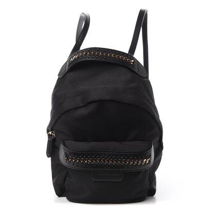 Stella McCartney Nylon Eco Alter Nappa Mini Falabella GO Backpack Black 1 of 9