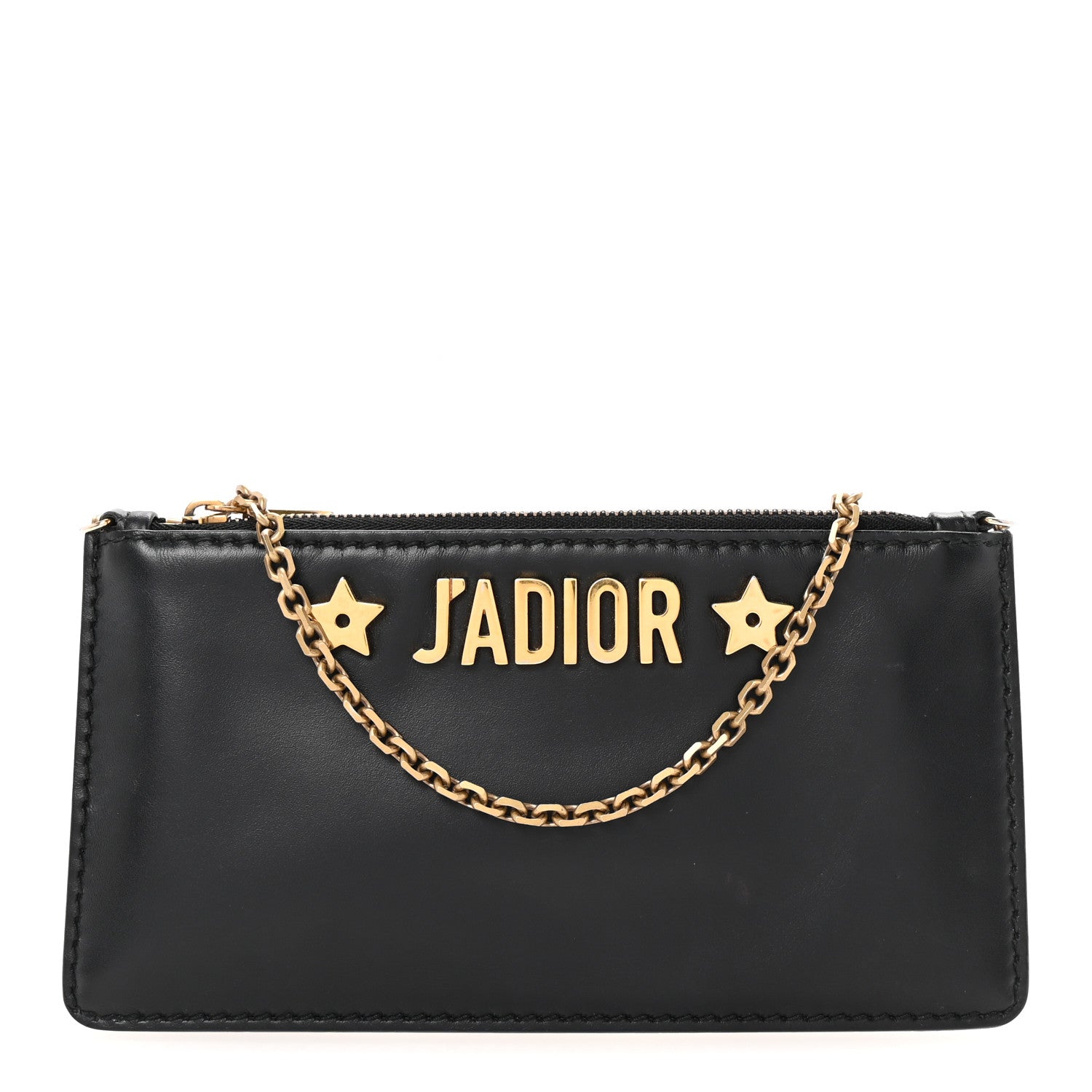Christian Dior Calfskin J'adior Croisiere Chain Pouch Black 1 of 9