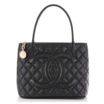 Chanel Caviar Quilted Medallion Tote Black 1 of 7