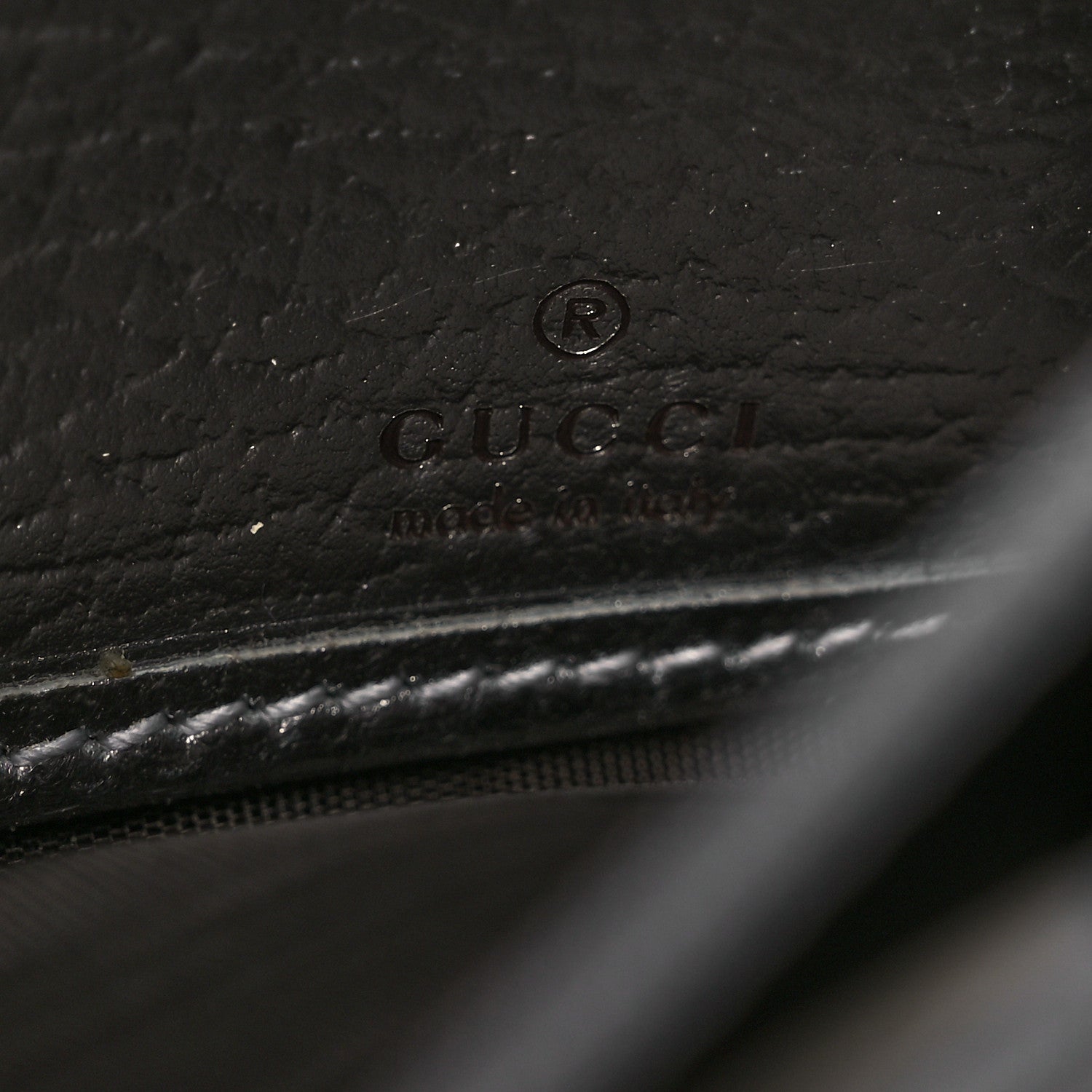 Gucci Metallic Calfskin GG Supreme Monogram Petite GG Marmont Wallet Chain Bag Silver Beige Ebony 6 of 10
