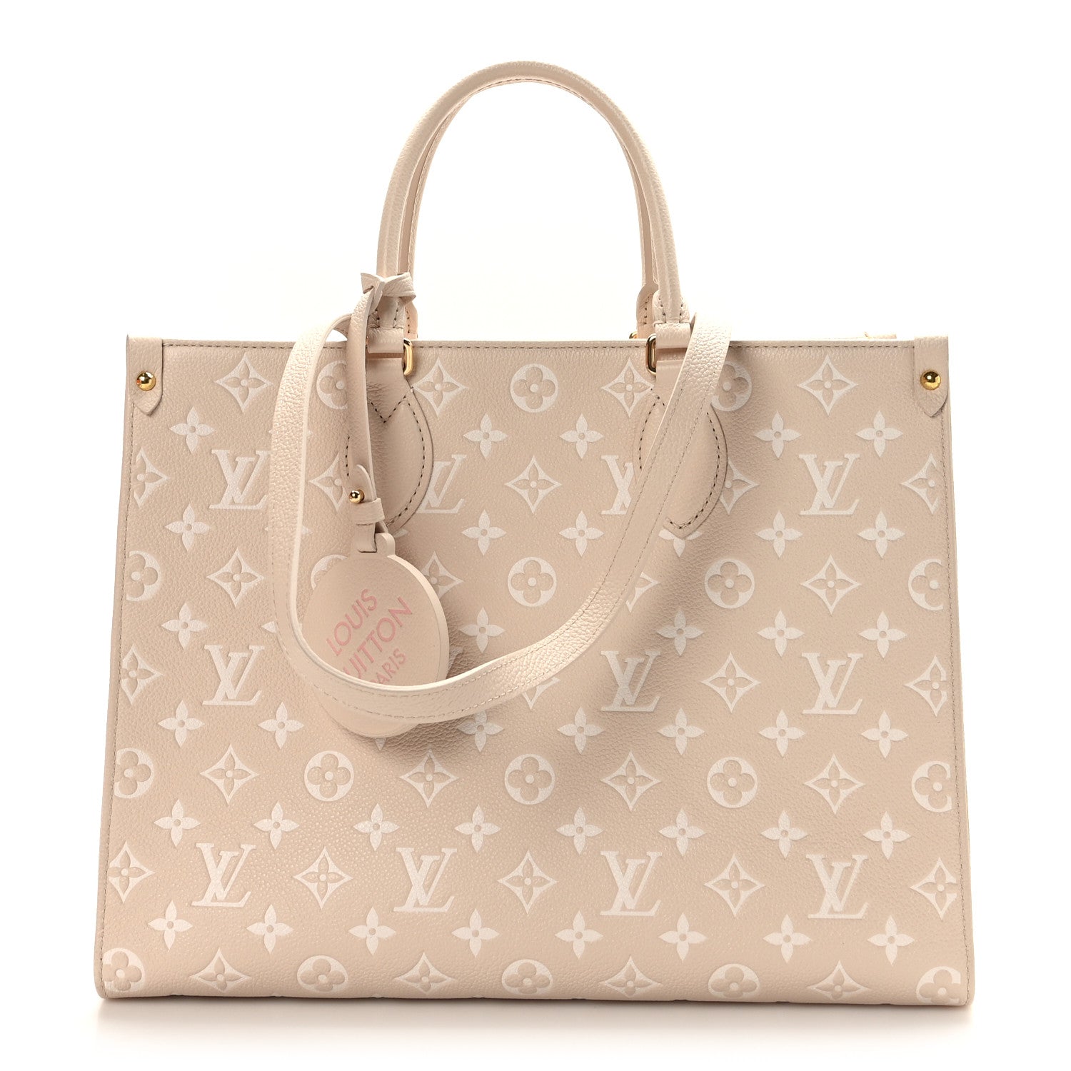 Louis Vuitton Empreinte Monogram Spring In The City Onthego MM Beige Pink Yellow 1 of 8