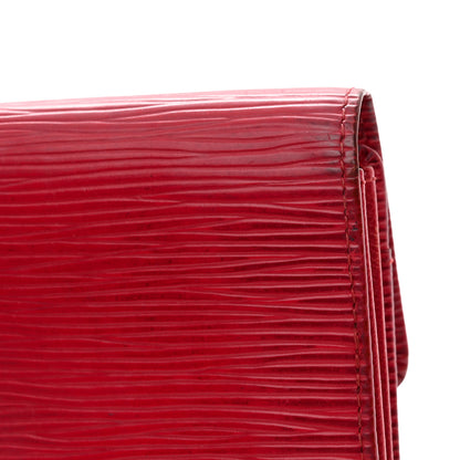 Louis Vuitton Epi Porte Tresor International Wallet  Castillan Red 7 of 7