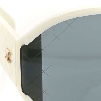 Chanel Acetate Shield Sunglasses 71476-A White 7 of 10