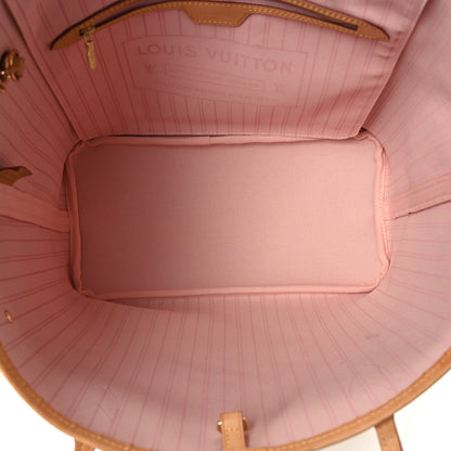 Louis Vuitton Damier Azur Neo Neverfull MM Rose Ballerine 6 of 11