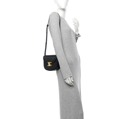 Celine Shiny Calfskin Besace Clea Triomphe Black 2 of 10