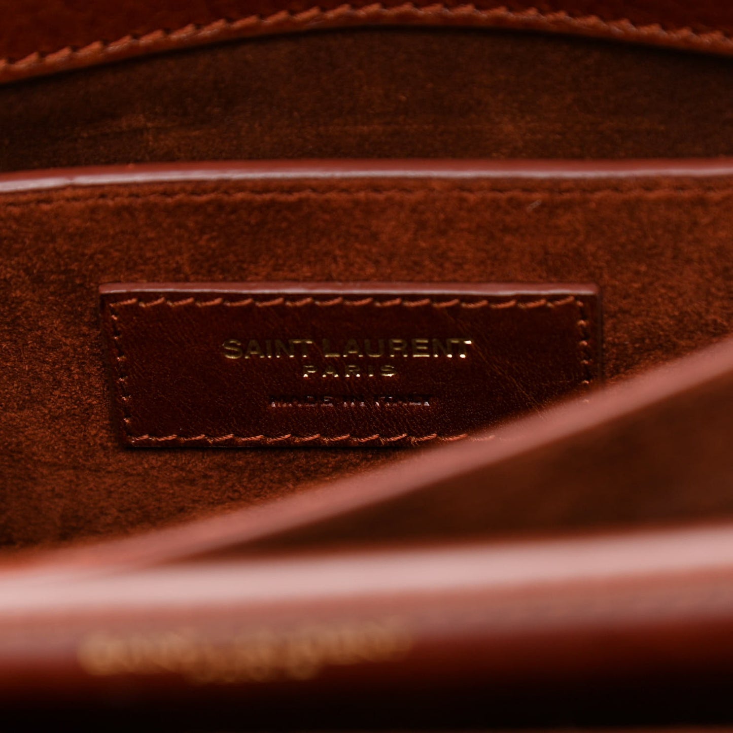 Textured Calfskin Small Monogram Sunset Camel Brilliant