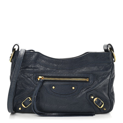 Balenciaga Agneau Classic Silver Hardware Hip Bleu Obscur 1 of 10