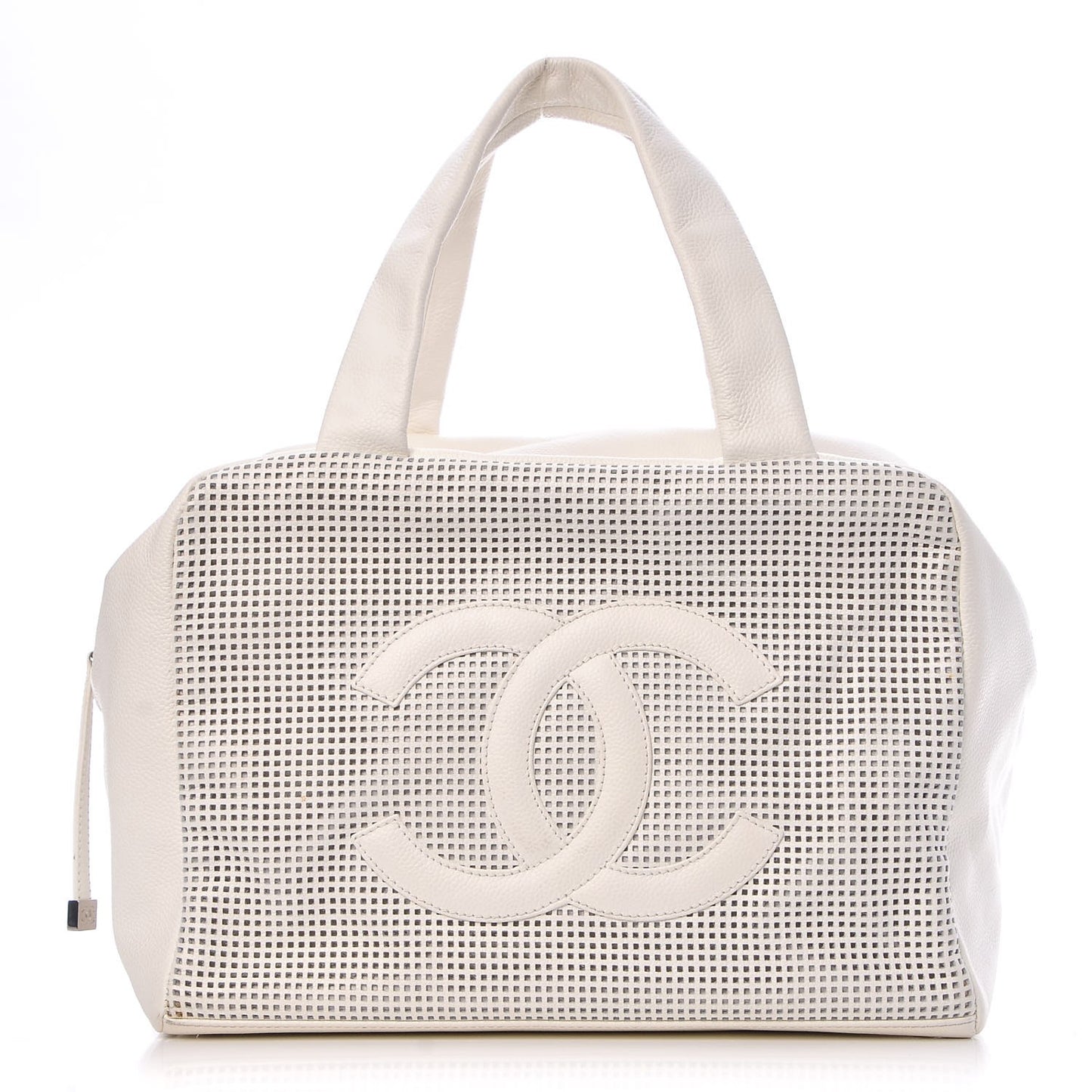 Caviar Perforated Bowler White