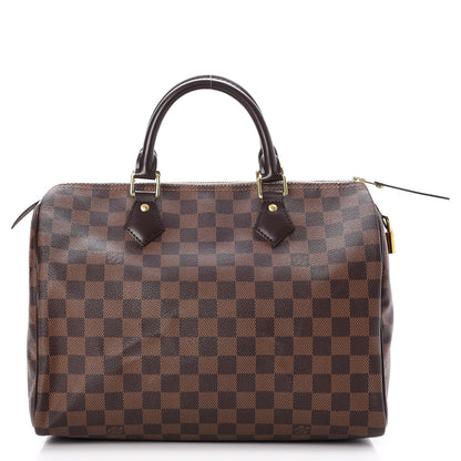 Louis Vuitton Damier Ebene Speedy 30 1 of 9
