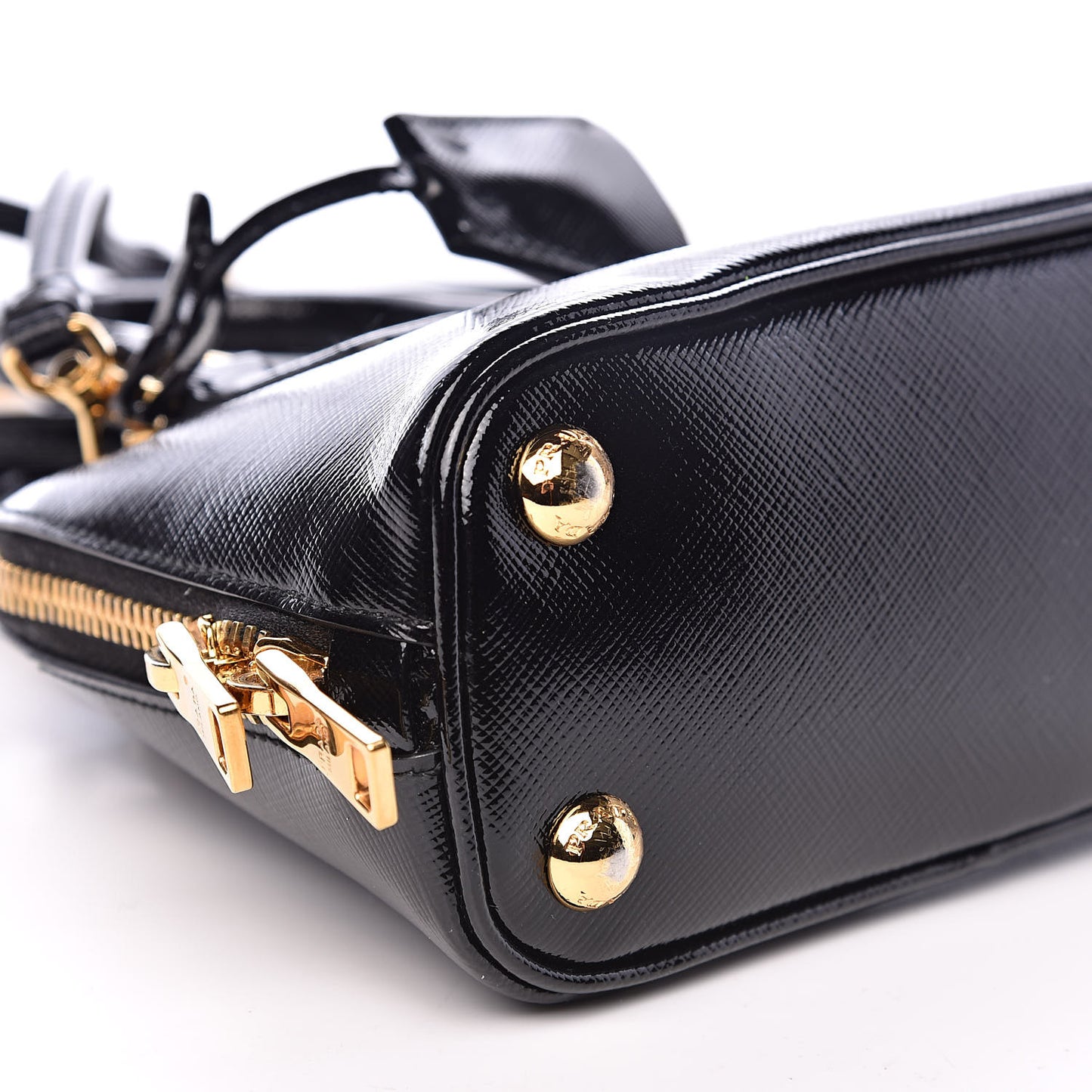 Saffiano Vernice Mini Promenade Tote Black