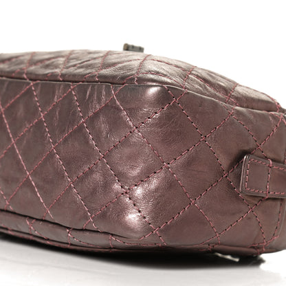 Chanel Metallic Aged Calfskin Quilted Small Reissue Camera Case Rose Fonce 10 of 12