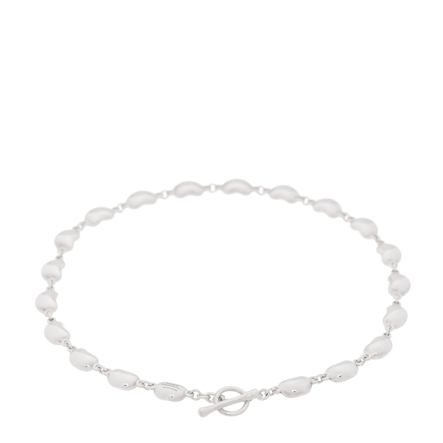 Tiffany Sterling Silver 4mm Elsa Peretti Bean Bracelet 3 of 5