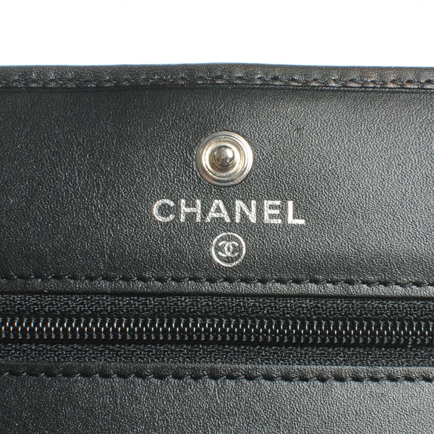 Chanel Calfskin Quilted Cambon Wallet On Chain WOC Black 7 of 8
