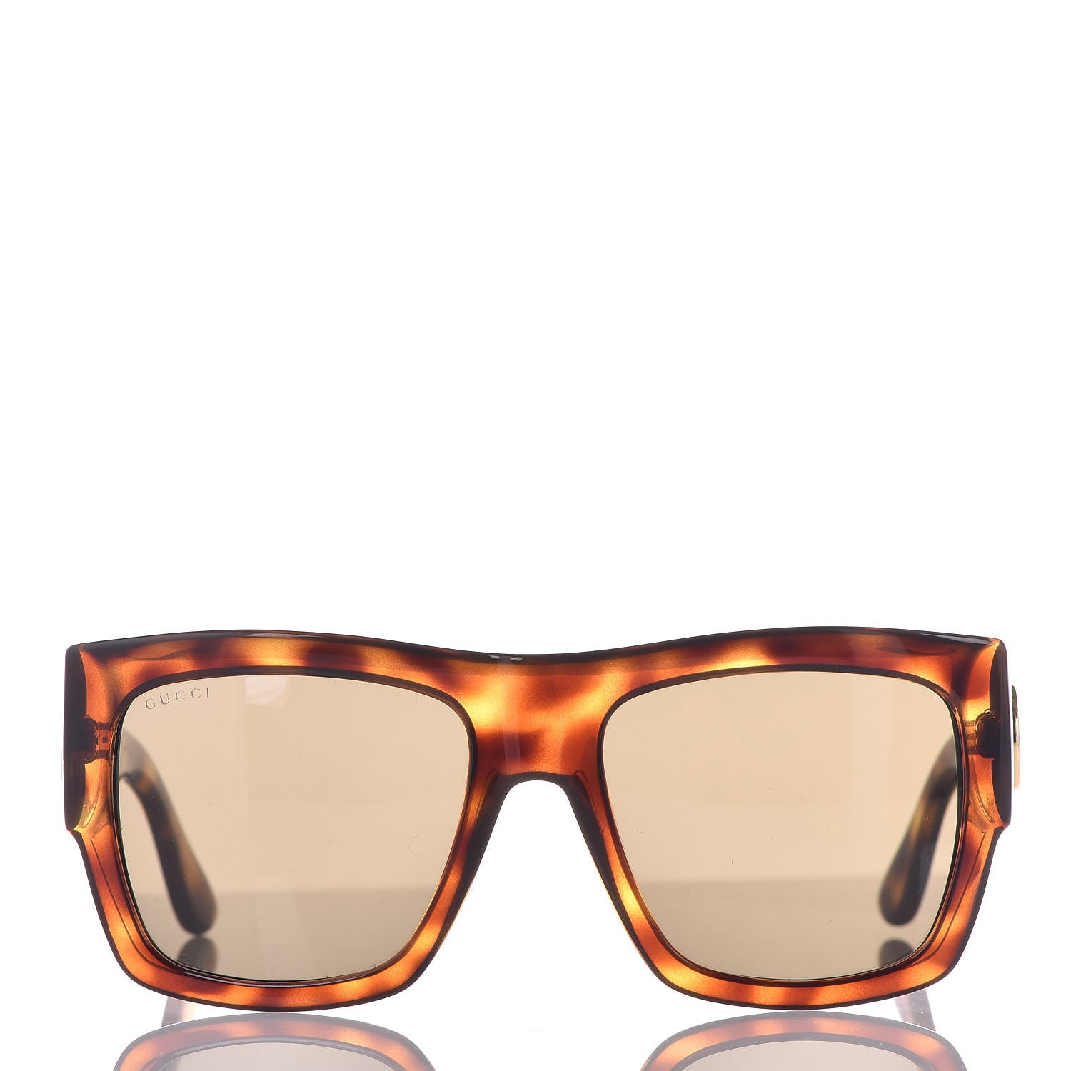 Gucci Acetate Square Frame Sunglasses GG 3817/S Light Havana 3 of 8