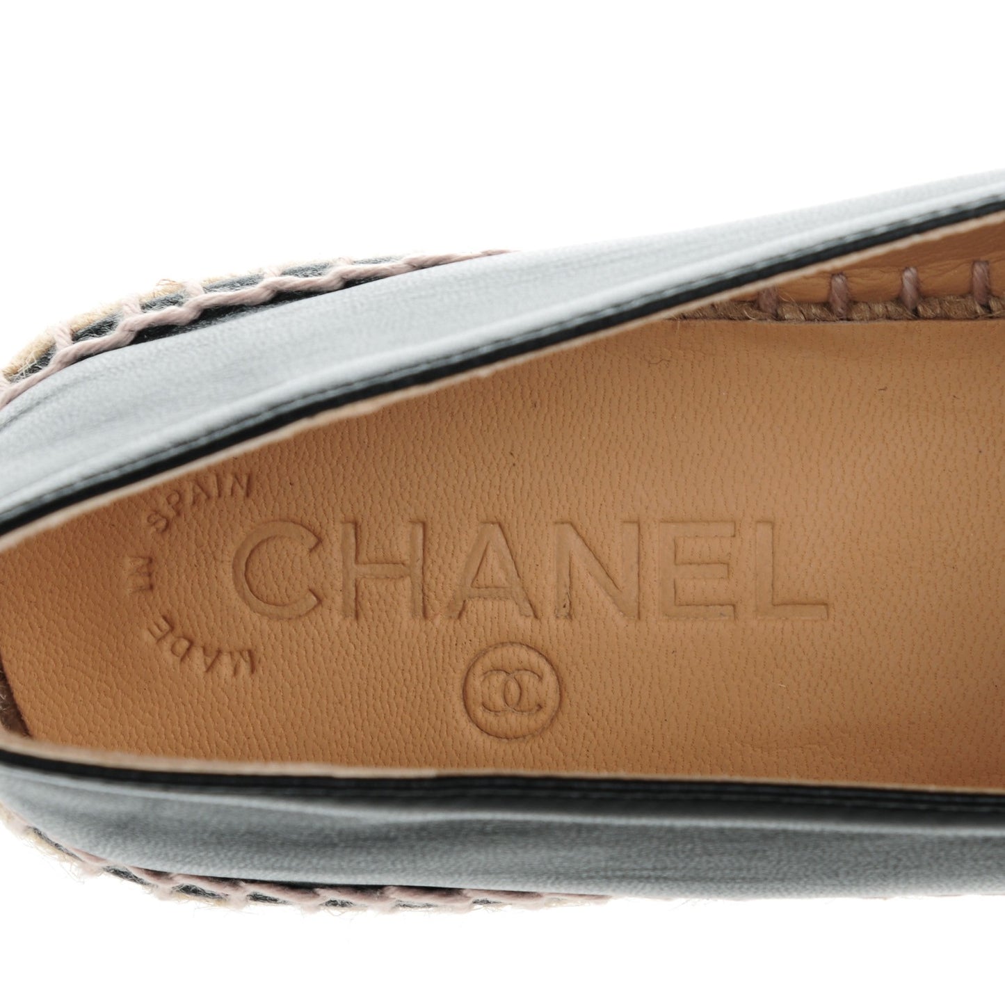 Lambskin CC Espadrilles 39 Black