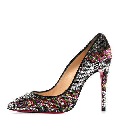 Christian Louboutin Paillettes Caresse Pigalle Follies 100 Pumps 37 Multicolor 8 of 10