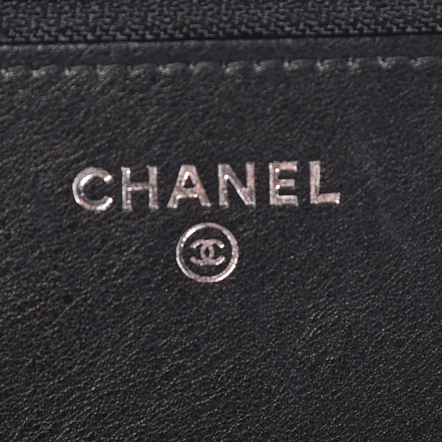 Chanel Crumpled Calfskin Quilted Wallet On Chain WOC So Black 6 of 9