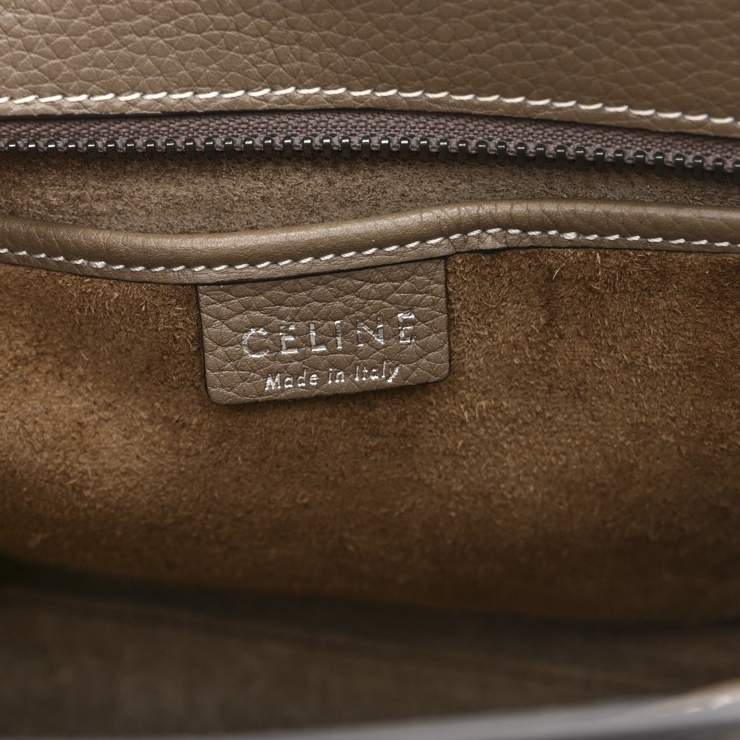 Drummed Calfskin Nano Luggage Souris