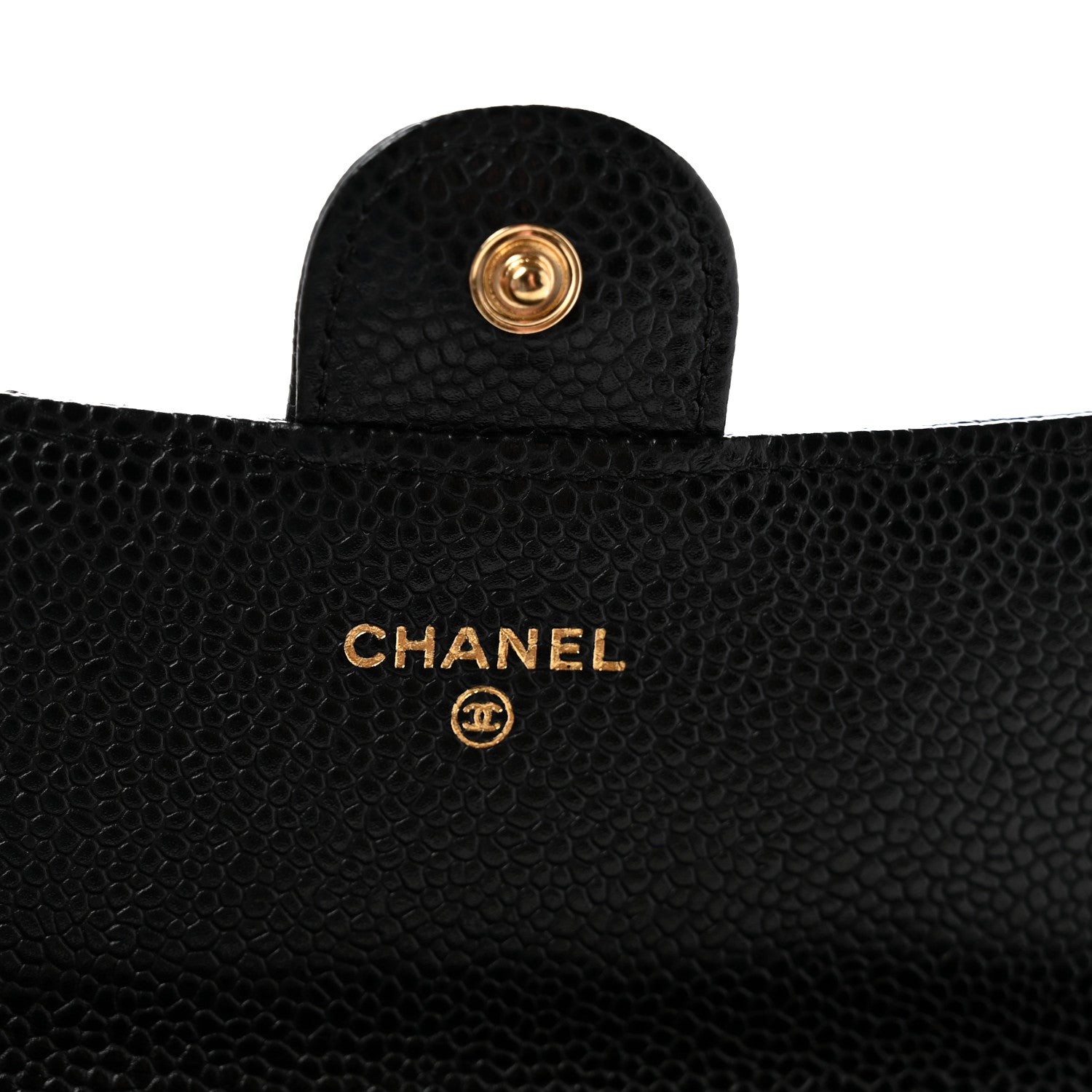Chanel Caviar Quilted Large Gusset Flap Wallet Black 6 of 9